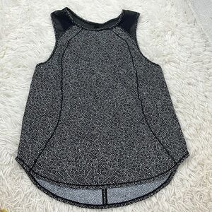 Lululemon Sculpt Tank Freckle Flower Black White / Black